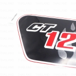 สติ๊กเกอร์ ข้างขวา "CT125" ติดรถสีแดง ของแท้ พื้นดำ 1 ชิ้น สำหรับ Honda CT125 CT-125 125cc Motorcycle Scooter ปี 2020-2022